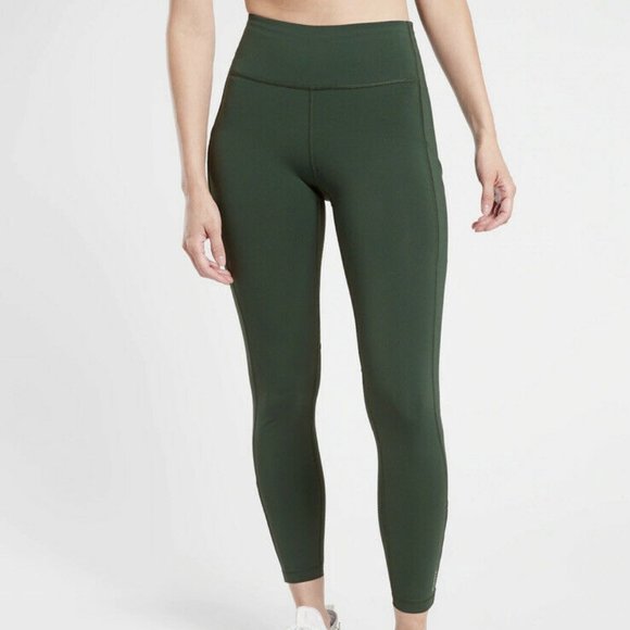 Athleta Ultimate Run 7/8 Tight size XXSP Seaweed Snack